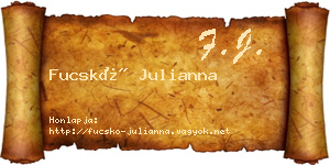Fucskó Julianna névjegykártya