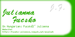 julianna fucsko business card